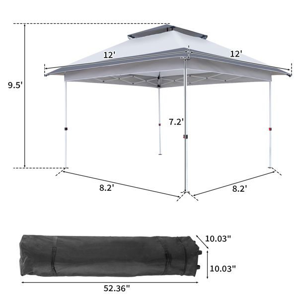 12' x 12' Outdoor Pop-up Canopy_voghion.com