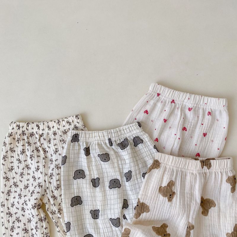 INS Koreaanse versie van trendy baby print katoenen Zou muggenwerende lente zomer zachte casual broek voor zowel jongens als_voghion.com