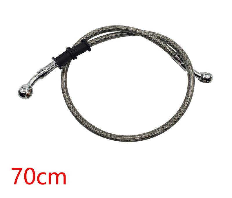 Manguera de freno trenzada de 300 mm a 2200 mm para embrague hidráulico M10 de 28 ° Banjo y tubo para motocicleta universal_voghion.com