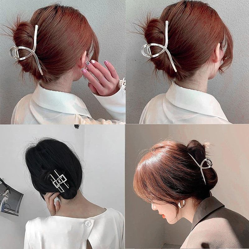 Haarschmuck, Haar-Accessoires, neue Legierung, Metall-Clip, Haarnadel, groß, geometrisch, einfach, für Erwachsene, Haar-Accessoires, Kopfschmuck_voghion.com