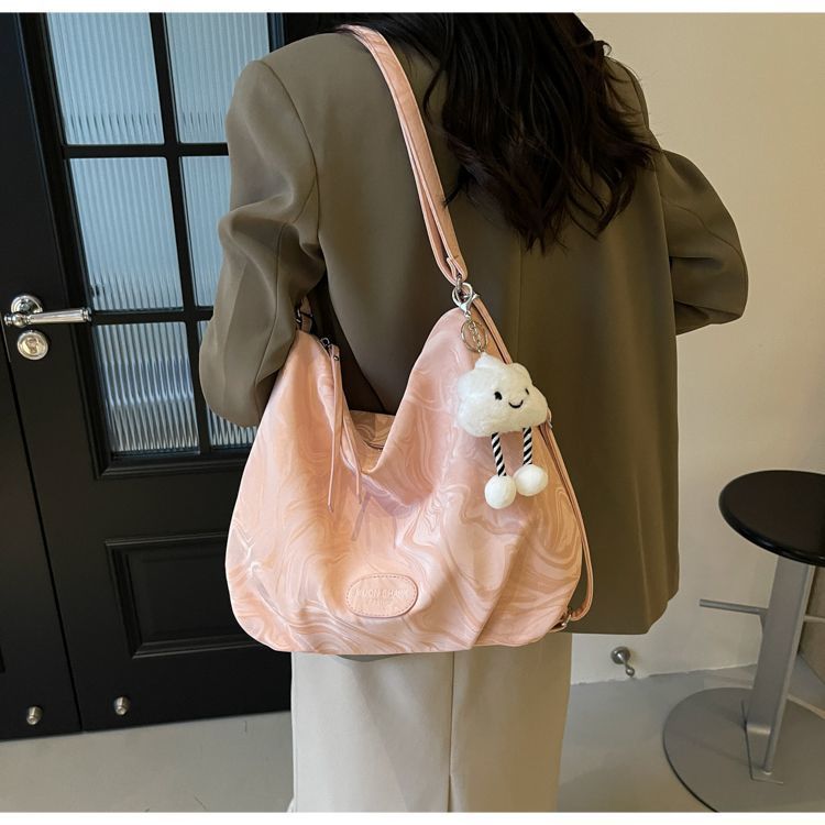 Borsa tote minimalista e capiente per donna, modello coreano, estate 2024, versatile, con tracolla di alta qualità e tracolla ascellare._voghion.com