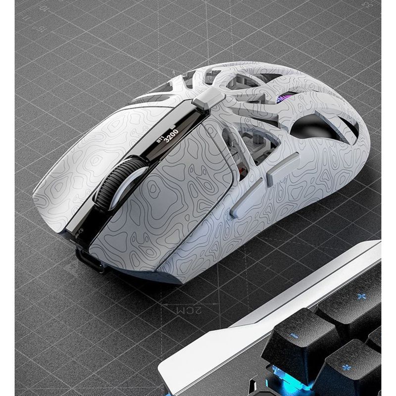 Smailang M8 Wireless Bluetooth Three-Mode Gaming Mouse Lightweight Laptop Desktop E-Sports PAW3311_voghion.com