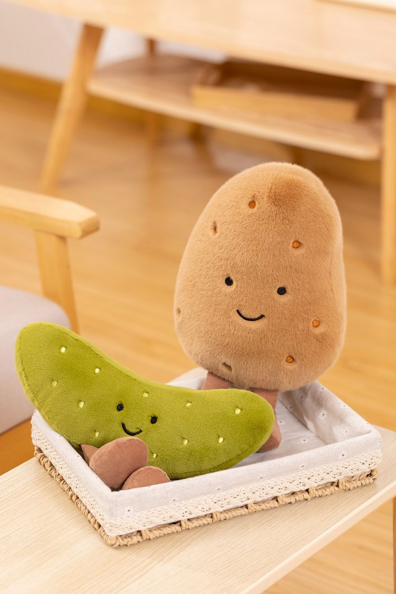 Stuffed Plush Animals Doll Small Potato Pickle Pillow Plush Toy Doll Sleeping Doll Girl_voghion.com