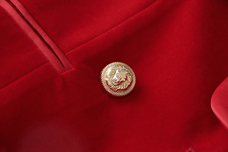 velluto di giunzione in raso grande gonna rossa vestito verde frutta collare vestito in vita vendita calda_voghion.com