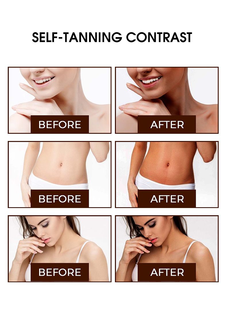 Cross Border Haicuier Gold Tanning Mousse Body Moisturizing Bronze Wheat Color Sunless Sunbathing Tanning Lotion_voghion.com
