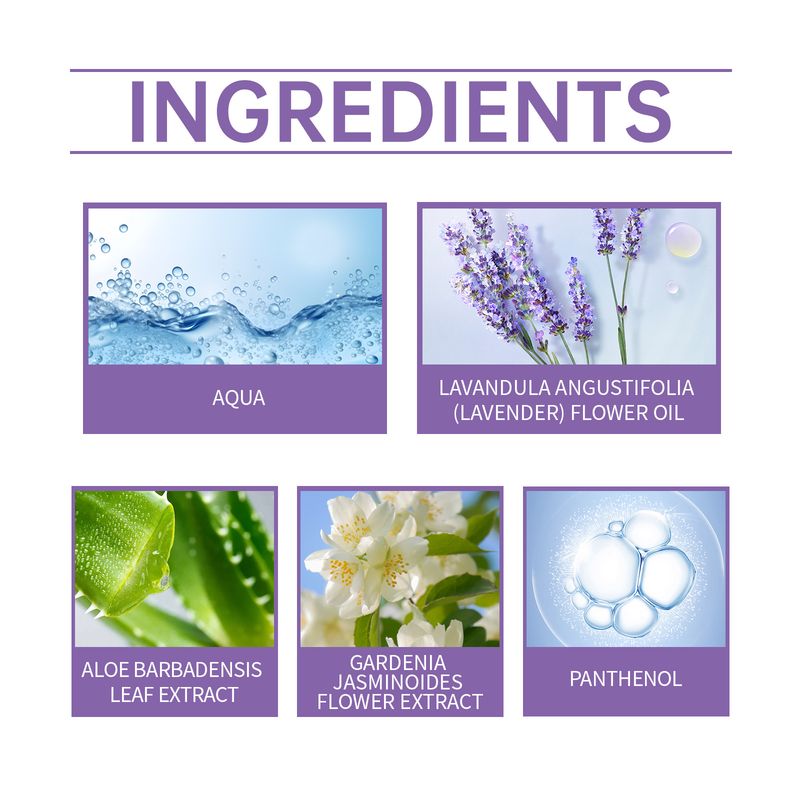 Parfumski sprej za telo z vonjem sivke, ki dolgotrajen vonj sivke, prijeten svež cvetlični parfum_voghion.com