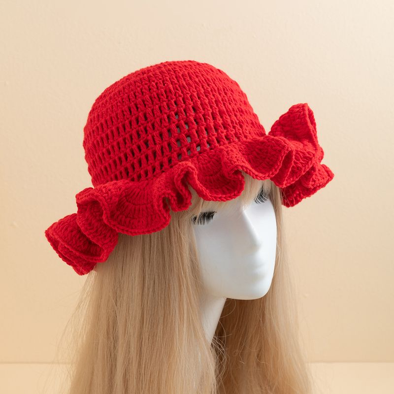 Cappello da pescatore versatile, semplice, lavorato a maglia all'uncinetto, lavorato a mano, in tinta unita, per autunno e inverno_voghion.com