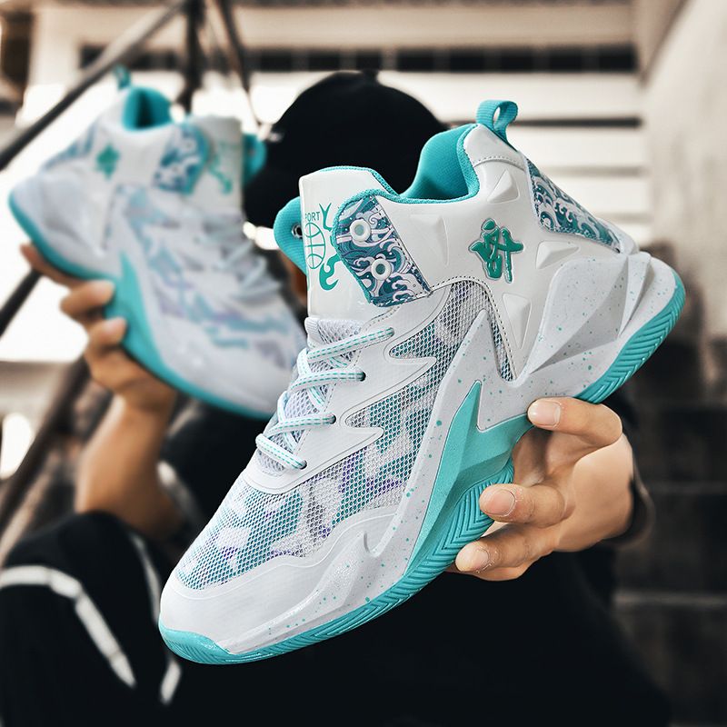 Fujian Factory Basketball Summer Men's Junior High School Boys Student Sports Running Cement Floor Practical Mesh Shoes_voghion.com