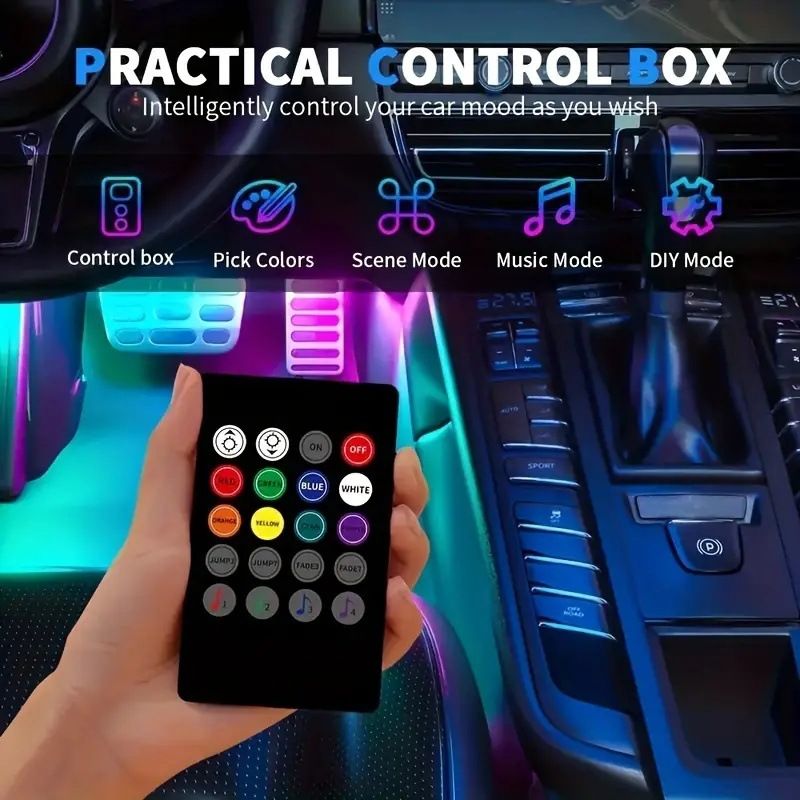 Kit de tiras de luces LED RGB 5050 con sincronización de música y control inteligente, alimentación USB de 5 V, resistente al agua, 12/30 LED por metro, certificación CE._voghion.com