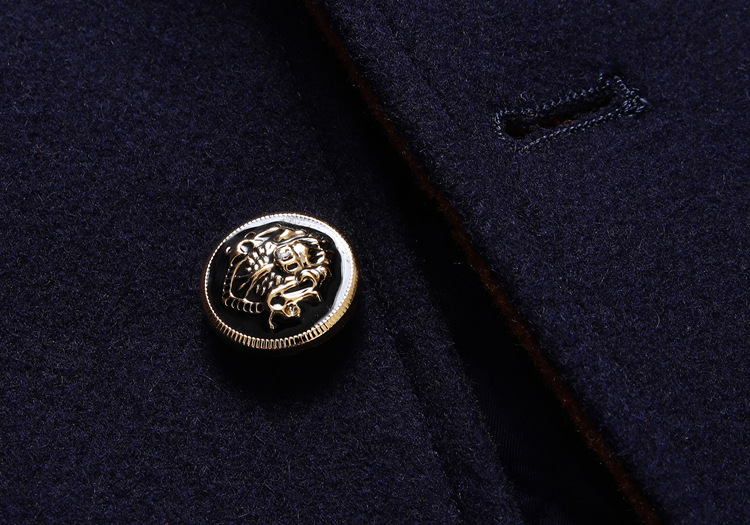 coat autumn and winter men's wool woolen coat thickened scarf collar coat men's tops_voghion.com