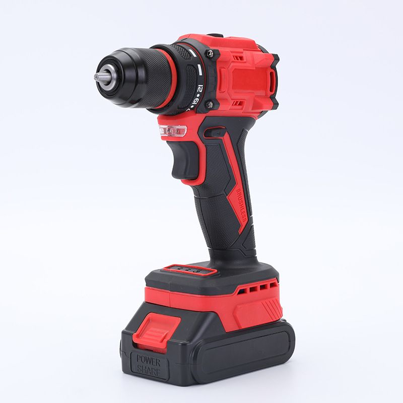 Taladro inalámbrico de 21 V con motor sin escobillas, alto par, multifunción, batería de litio, para carpintería, perforación de metal y bricolaje._voghion.com