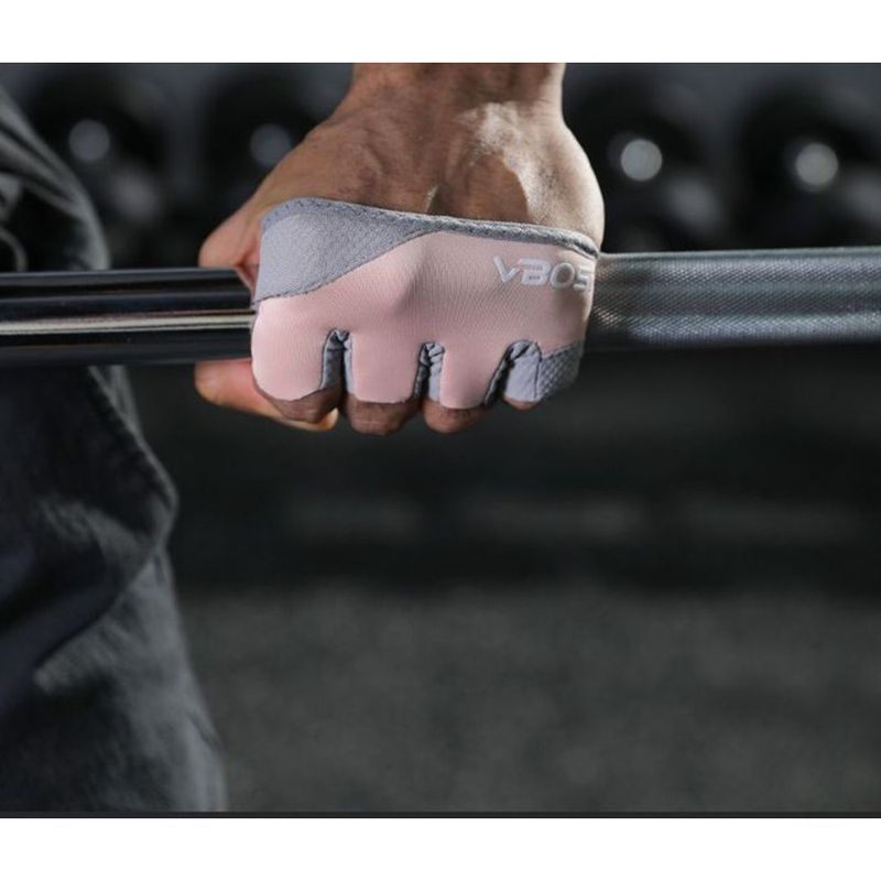 Fitnesshandschuhe für Trainingsgeräte, Klimmzugstange, Halbhandgriff, Vierfingergriff, rutschfest, hornhautabweisend, professionell_voghion.com