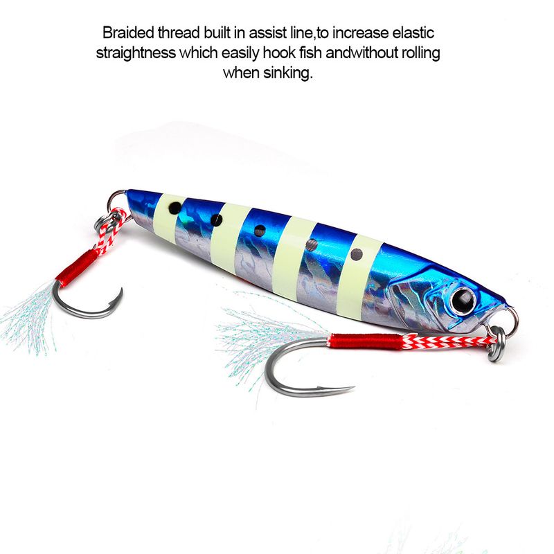 High Carbon Steel Iseni Sea Iron Plate Single Tying Bright Silk Boat Feather Bulk Fishing Hook_voghion.com