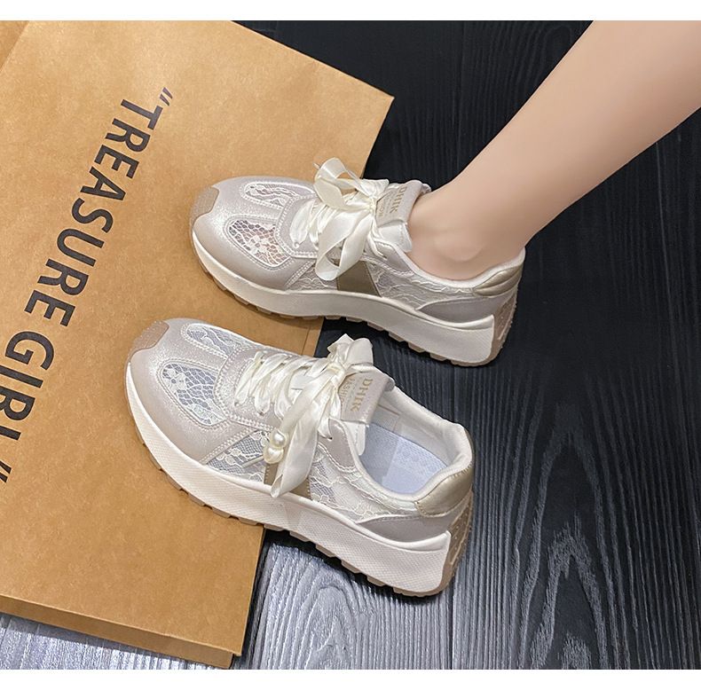 Women's Shoes Raise Breathable Thick Sole Casual Color Matching Travel Shoes_voghion.com