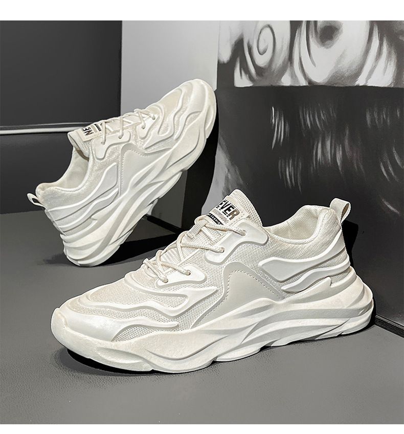 Atmungsaktive, lässige Herren-Sneaker, niedrige Schuhe, leichte, rutschfeste Gummisohle, modische Dad-Schuhe für den Sommer_voghion.com