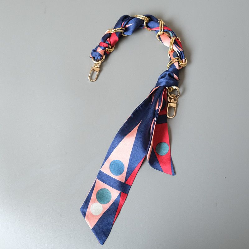 Fashion Socialite Style Versatile Silk Scarf Spring Summer Handbag Strap Bag Accessories Handheld Short Chain_voghion.com