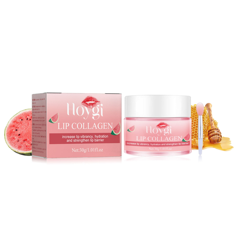 Hoygi Watermelon Flavor Lip Mask Kosteuttaa, vähentää huulten juonteita, ehkäisee pakastekuivausta halkeilua ja korjaa keratiinia_voghion.com