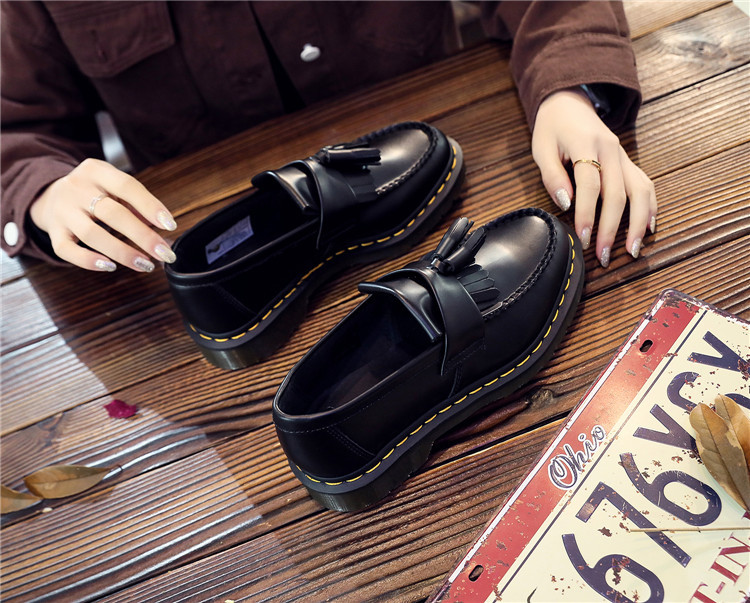 Liu Su Le Fu neue Martin rindsleder frauen der einzelnen casual nähte paar mode schuhe_voghion.com