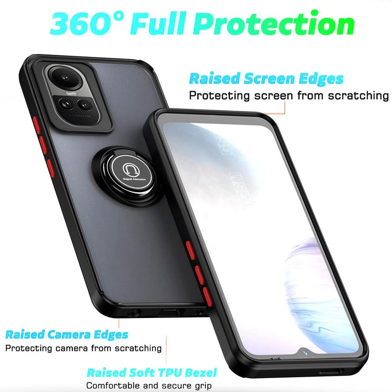 Rotatable bracket Phone case for 10 Reno10 9 Pro + Reno 8T 8 7Z 7 Lite 6 5 Ring Car Holder Cover_voghion.com