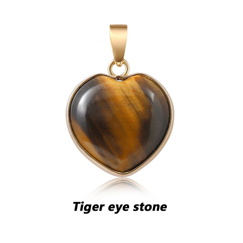 Gioielli da donna con ciondolo a forma di cuore in cristallo bianco naturale_voghion.com