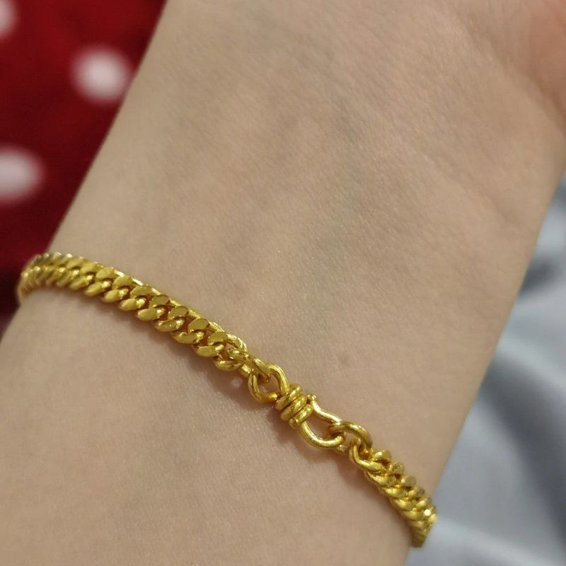 Colorful Cuban Bracelet Light Luxury High-end Fashion Trend Simple Personality Jewelry High Appearance Versatile Hand_voghion.com