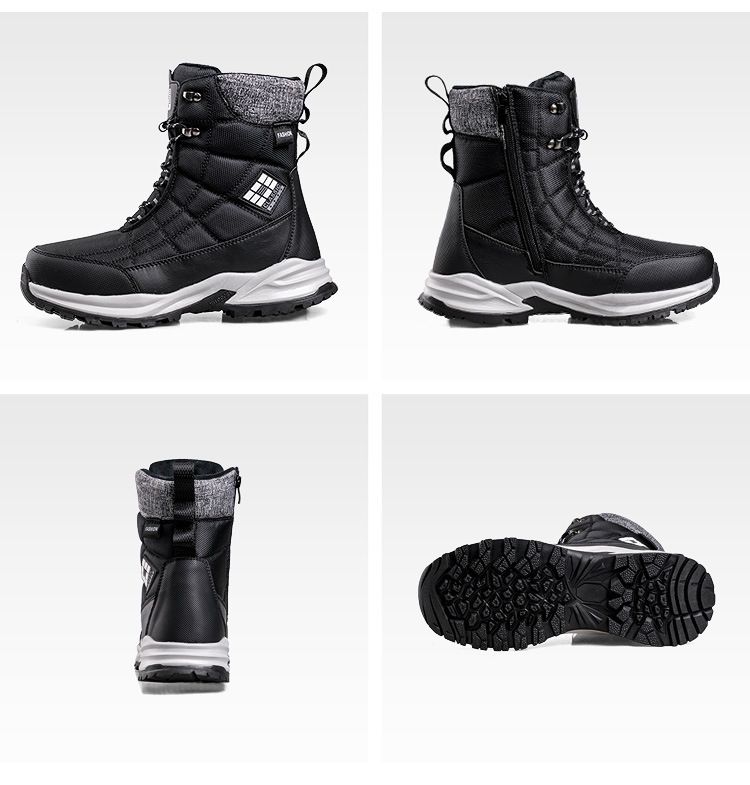 Warm Cotton Boots Winter New Men's Thickened High-Top Boots Snow Boots Stylish And Versatile_voghion.com