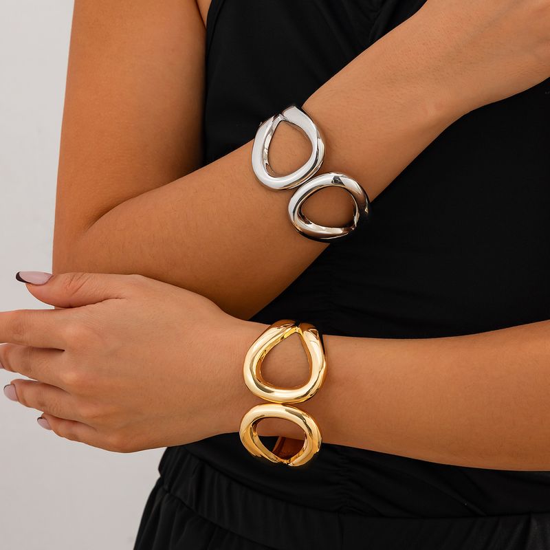bransoletka ins style geometryczna linia bransoletka kobieca niszowy design przesadna szeroka bransoletka biżuteria_voghion.com