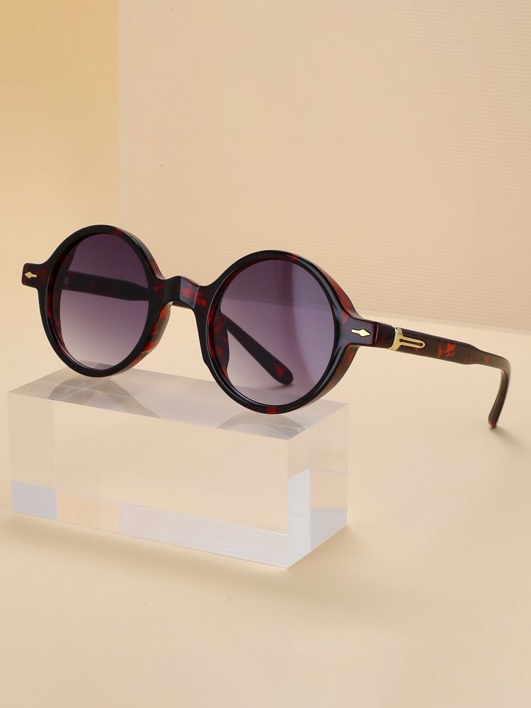 56679 Women Brand Design Retro Sunglasses Fashion Gradient Color Small Size Round Outdoors Sunshade Mirror Uv400_voghion.com