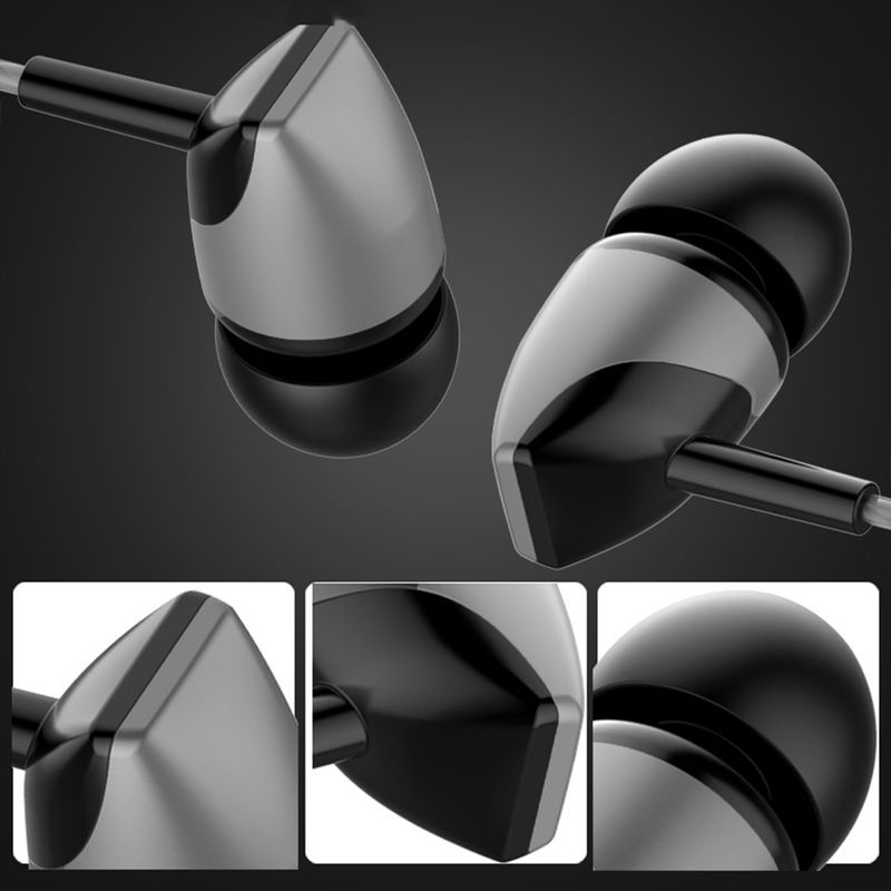 S22 Wired Headphone Ergonomic Anti-winding TPE Mega Bass In-ear Earphone For Music_voghion.com