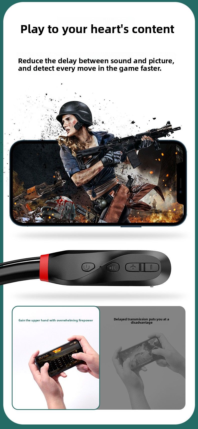 【High Quality】 Hot Selling Bluetooth Neckband In-Ear Wireless Sports Neck Hanging Stereo Earphones Running Live Streaming Universal_voghion.com