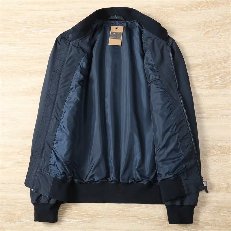 Nuova giacca leggera da uomo con colletto rialzato, casual e alla moda, semplice giacca a vento_voghion.com