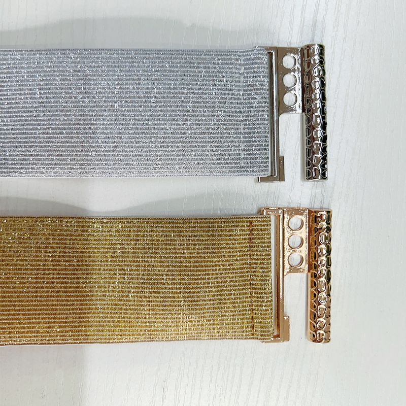 HOT SISHION Moda Oro Argento per Donna SCB0319 Cinture Elastiche in Vita Cummerbund Corsetti Accessorio_voghion.com