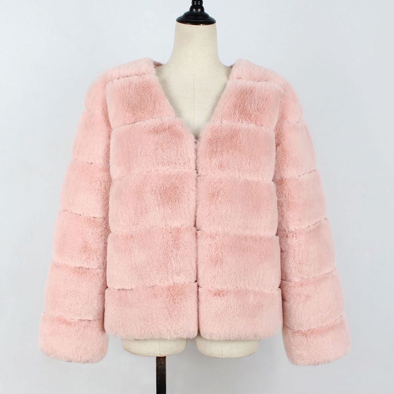 Giacca calda in peluche da donna_voghion.com