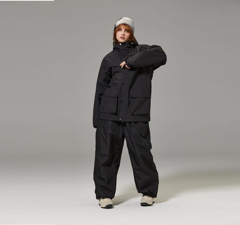 001 Ski Suit Double Single Board Set Couple Outfit Unisex Trendy Style_voghion.com