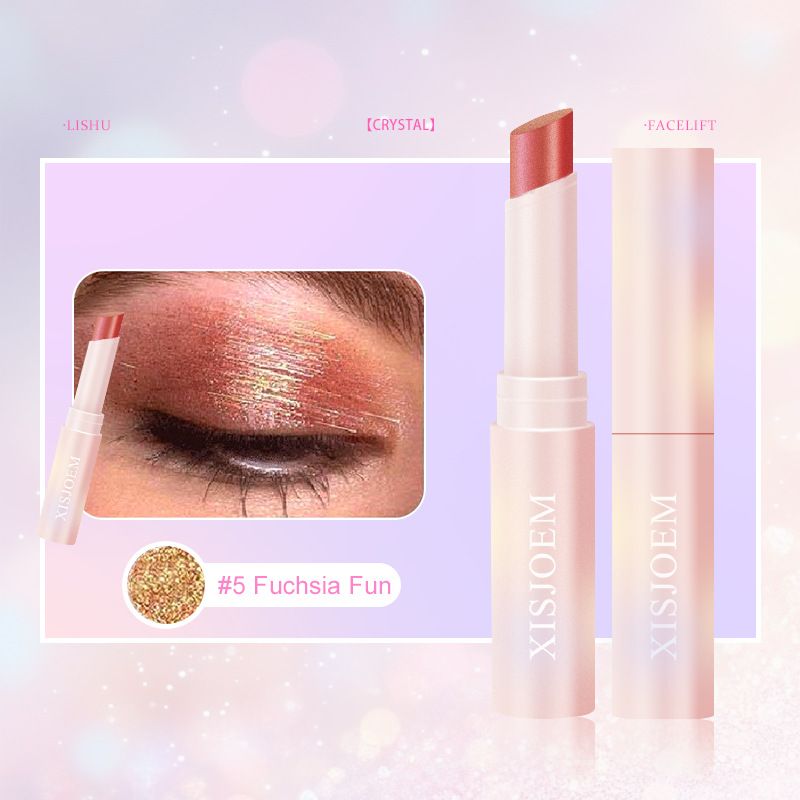 Caneta de sombra Jelly Beauty Crystal Makeup Batom multicolorido iluminador em bastão Cosméticos_voghion.com