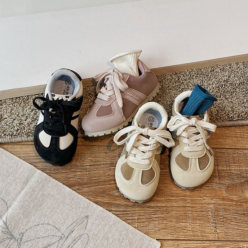Classiche scarpe da ginnastica con cinturino per bambini, unisex, autunno, morbide, in similpelle, scarpe sportive per ragazzi e ragazze, design del marchio, antiscivolo, da viaggio_voghion.com