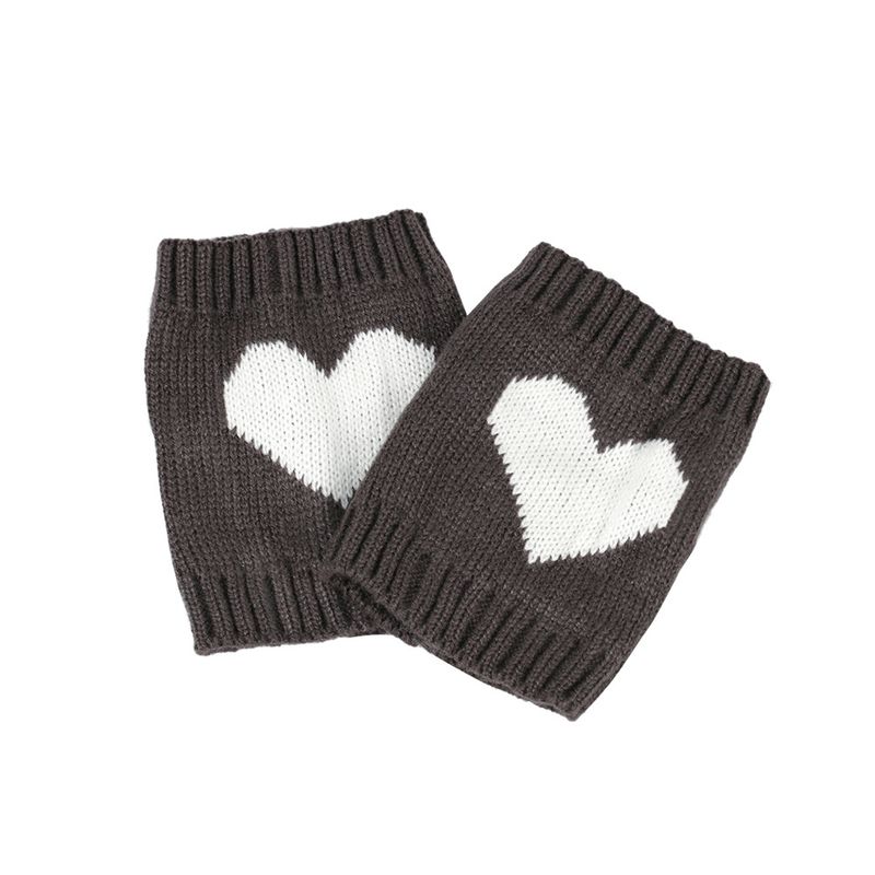 Couvre-pieds courts unisexes Love Bottes chaudes en laine tricotée pour hommes et femmes jambières chaussettes courtes en laine acrylique_voghion.com