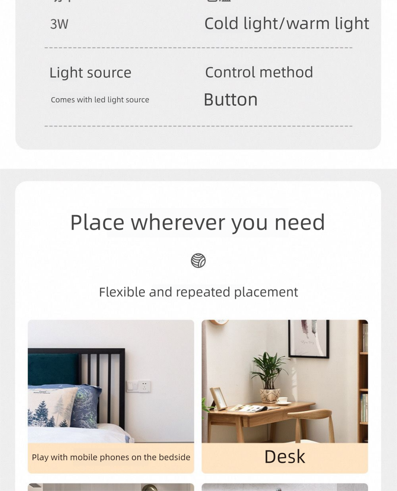 Internet Celebrity Table Night Light Dual Adjustable Color Changing Bedroom Bedside Socket Energy-saving Baby Feeding_voghion.com