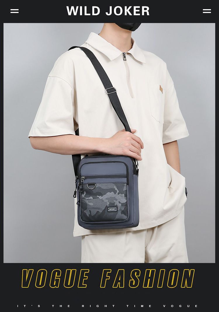 Multifunctionele heren crossbody verticale versie mobiele telefoon veelzijdig, draagbaar, modieus outdoor kleine schoudertas_voghion.com