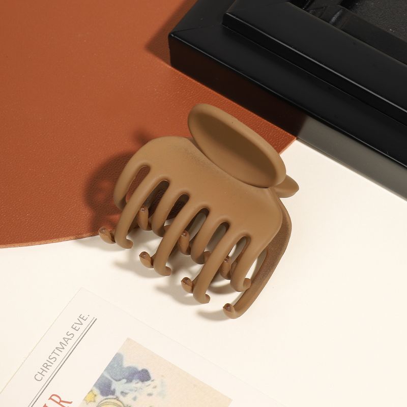 Fermaglio per capelli a forma di artiglio piccolo in stile coreano - Fermaglio a forma di squalo con 4 stecche per la parte posteriore della testa - Accessorio versatile ed elegante per capelli con coda di cavallo alta_voghion.com