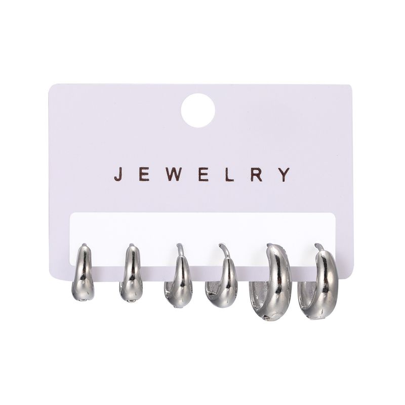 Orecchini in rame INS Fashion per donna, design di lusso Niche Light, clip in zircone con bordo arrotondato, orecchini a cerchio_voghion.com