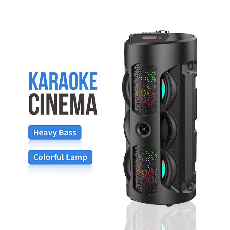 Bluetooth Dual Stereo āra Tfusb atskaņošana Fm balss apraide portatīvais zemfrekvences skaļrunis 50 bezvadu skaļrunis_voghion.com
