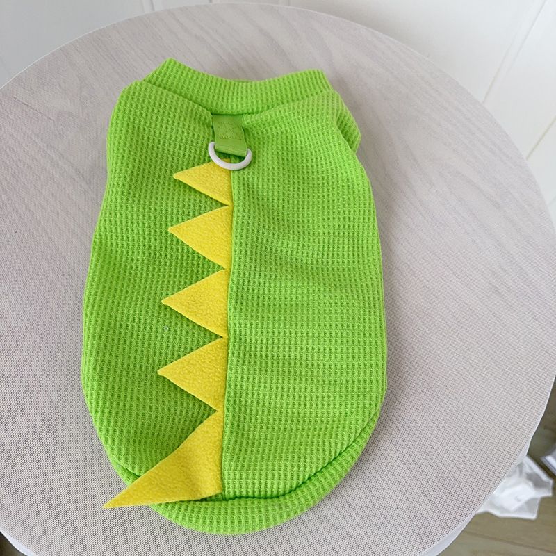 Kat Teddy Hondenkleding Lente Zomer Nieuwe Huisdierenkleding Dinosaurus T-shirt Transformatie Outfit_voghion.com