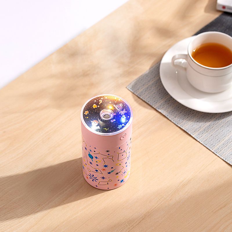 Umidificatore a proiezione di stelle galattiche – Diffusore di aromaterapia alimentato tramite USB con 3 pellicole stellari intercambiabili, serbatoio da 250 ml e LED a 7 colori | Ultra silenzioso_voghion.com