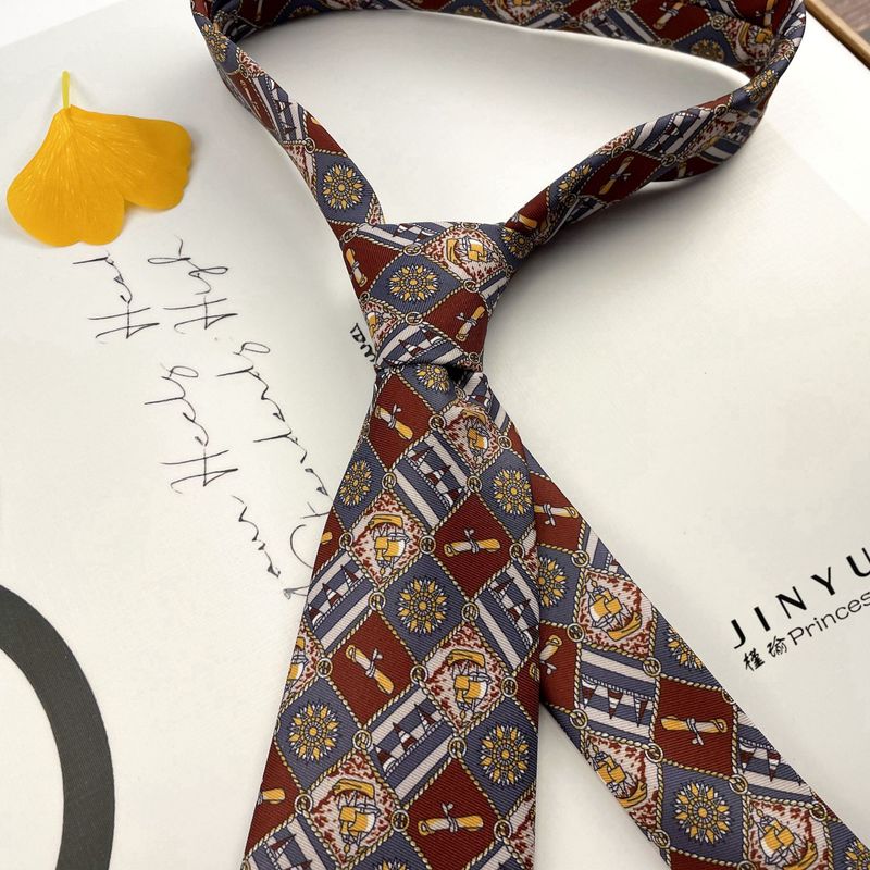 Krawatte mit Ölgemälde von Van Gogh für Herren, Vintage, lässig, 9 cm breit, formell, amerikanischer Straßen-Camouflage-Druck, Y2K-Stil_voghion.com