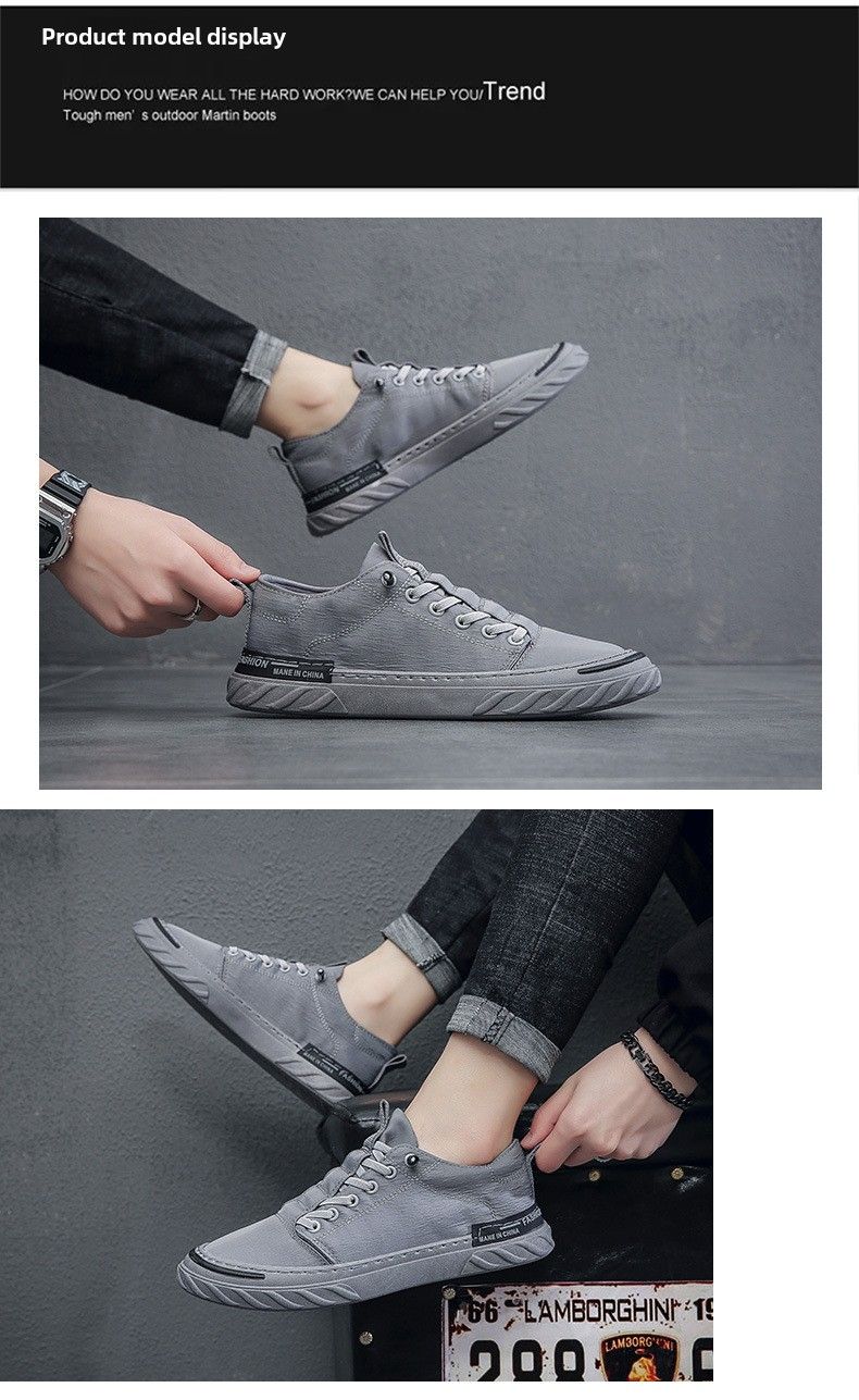 Nuove scarpe casual da uomo, scarpe in tessuto traspirante alla moda, scarpe da lavoro versatili da uomo_voghion.com