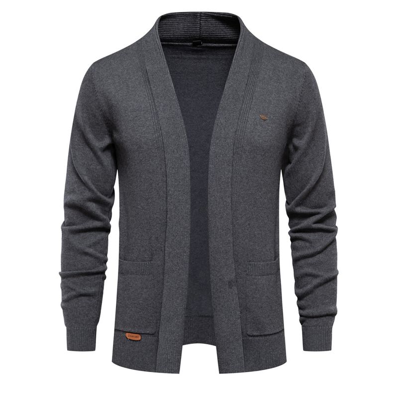 Men's Clothing Autumn and winter New size cardigan high quality business sweater men's top_voghion.com