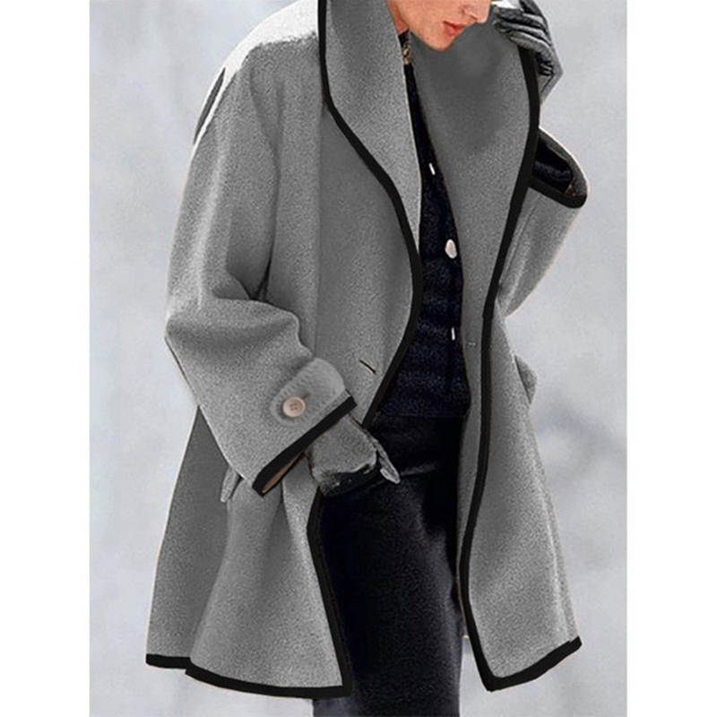 Naiste villane mantel elegantne kašmiirist pikk talvemantel naissoost ülisuur segujope mantel Manteau Femme Hiver Abrigo_voghion.com