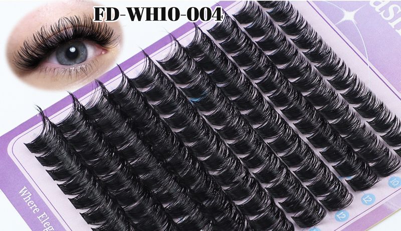 False Eyelashes 10 Rows Of Single Cluster Segmented False Eyelashes D Curl Curling Daily Natural Simulation Three Dimensional Eyelashes_voghion.com