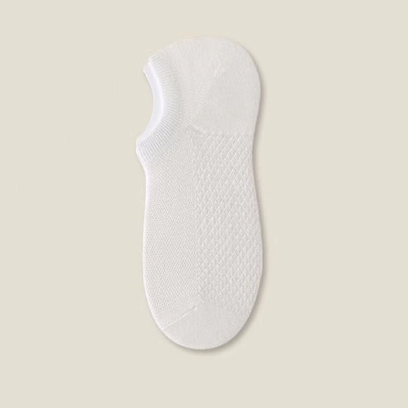 2025e Summer Low-Cut Invisible Non-Slip No Show Breathable Sweat-Absorbing Solid Color Sports Casual Men's Short Socks_voghion.com